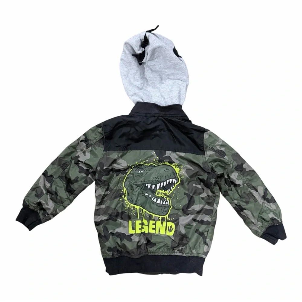 Kids Camo dinosaur lightweight Jacket size‎ 4